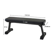 Finer Form Hantelbank – Klappbare Flachbank, 454 kg Kapazität, Kompakt und Vielseitig, Ideal für Home Gym, Ganzkörper-Training, Ab Übungen, Für Männer und Frauen, Fitnessgeräte für zuhause