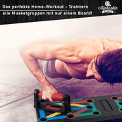 ALPHASKIN Premium Liegestützbrett Set I Verbessertes Konzept 2023 I Liegestützgriffe Homeworkout I 9 in 1 Push Up Bar I Homegym I Fitnessgeräte für Zuhause