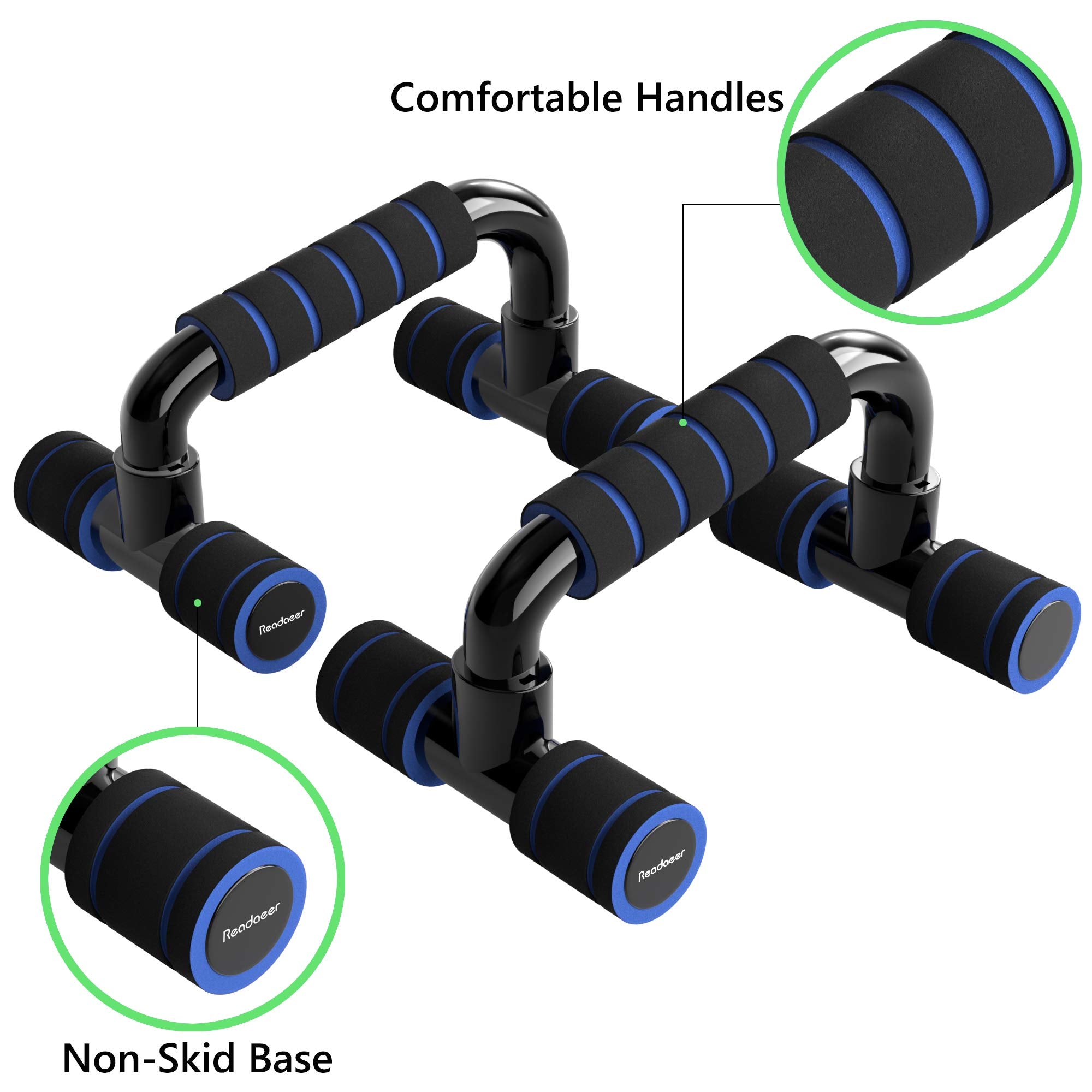 Readaeer Liegestützgriffe Push Up Stand Bars Liegestütze (blau)