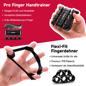 FitBeast Hand Grip Musculation Avant Bras - Pack de 5, Poignet Musculation Ajustable, Grip Musculation Main, Étireur de Doigts, Anneau d'exercice et Balle Anti-Stress