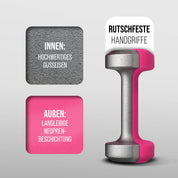 Apollo Hantel Set Kurzhantel Fitness 2x1kg, 2x2kg, 2x3kg inklusive Hantelständer für Kurzhantelset für Frauen & Männer Dumbbell weights 1kg, 2kg, Hanteln 3kg