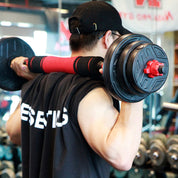 CCLIFE Hanteln Set 2er Kurzhanteln Langhanteln verstellbar Hantelset 20/25/30/40kg professionell Dumbbell mit Verbindungsstahlrohr Gewichten