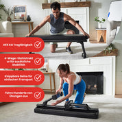 Finer Form Hantelbank – Klappbare Flachbank, 454 kg Kapazität, Kompakt und Vielseitig, Ideal für Home Gym, Ganzkörper-Training, Ab Übungen, Für Männer und Frauen, Fitnessgeräte für zuhause